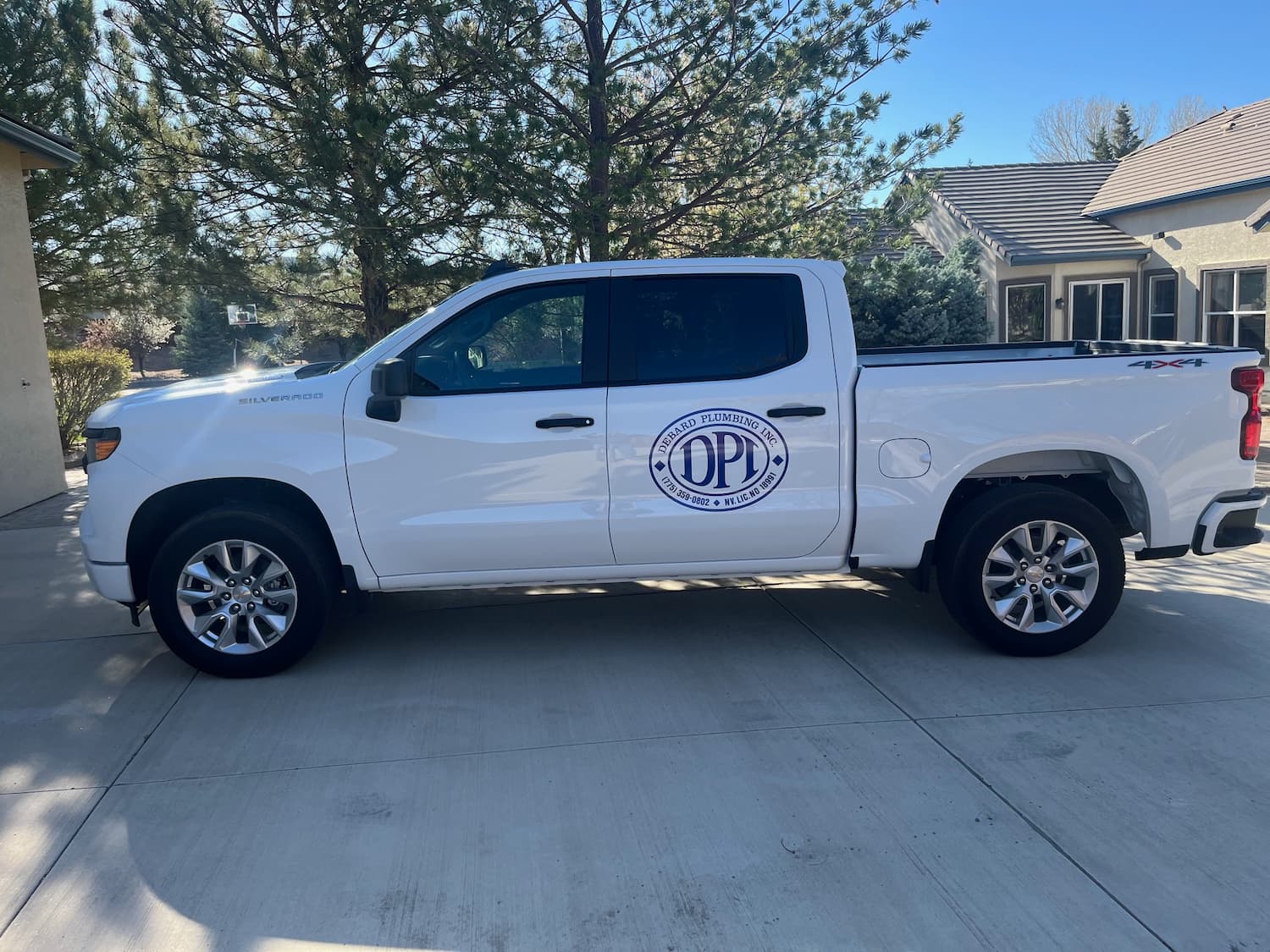 Debard Plumbing, Inc. service truck